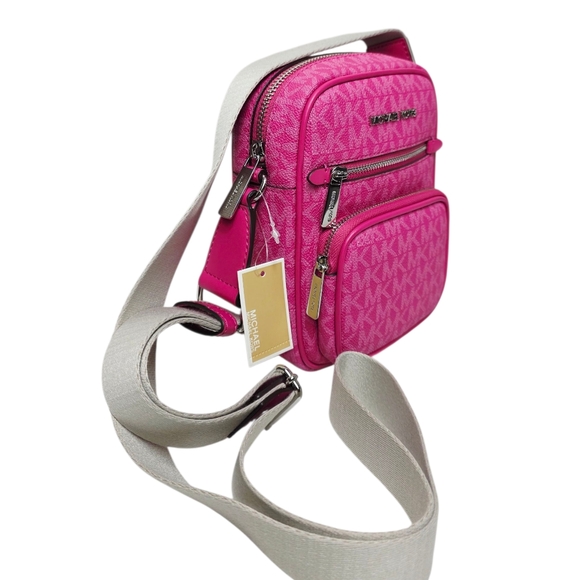 Michael Kors Jet Set Medium Signature Logo Crossbody Bag - Picture 3 of 12